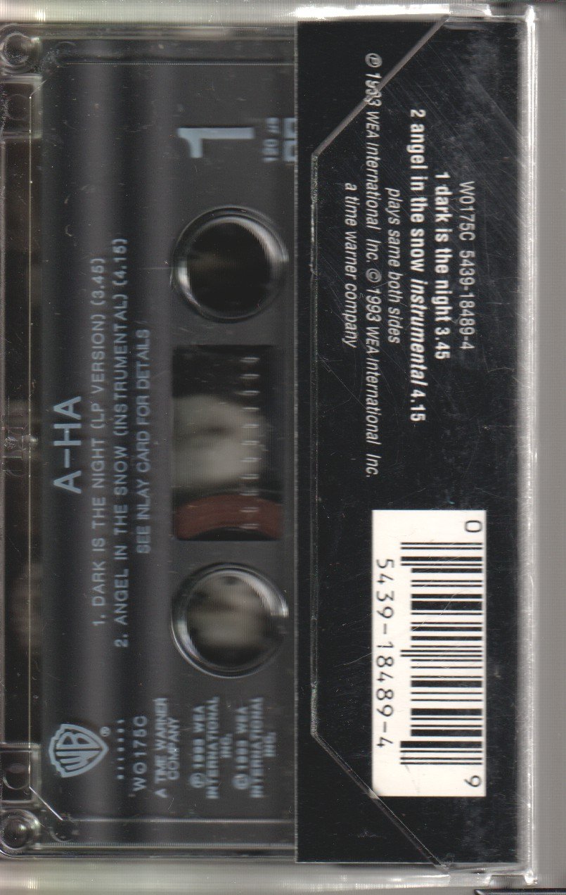 A-Ha - Dark Is The Night - Cassette