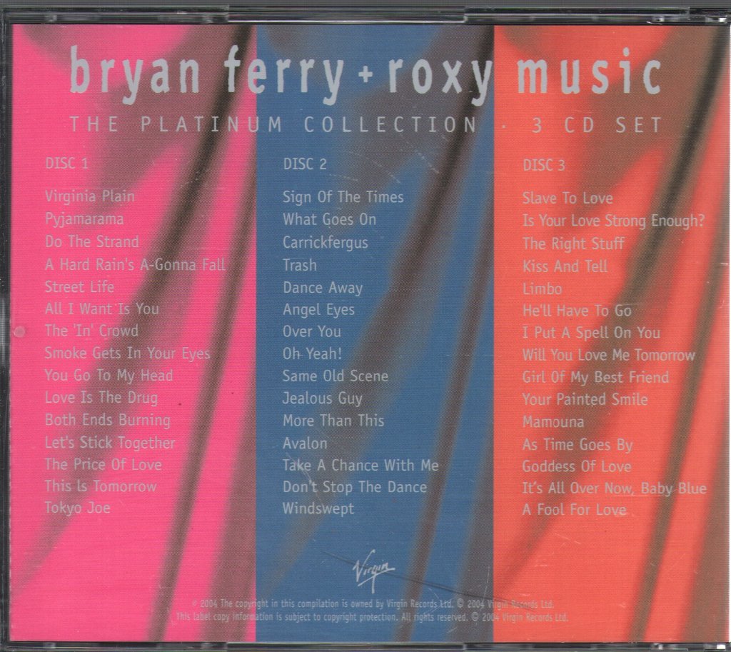 Bryan Ferry / Roxy Music - Platinum Collection - Cd Set