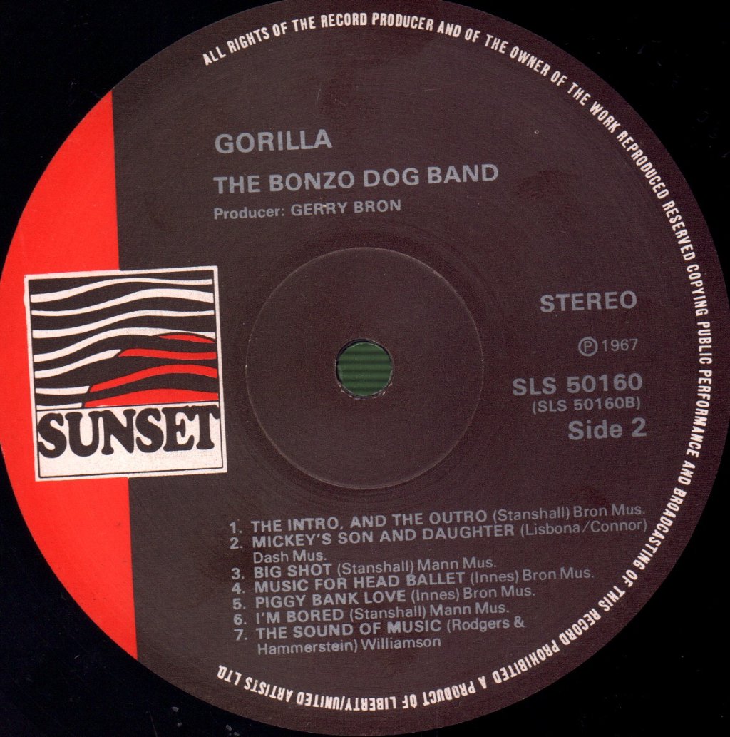 Bonzo Dog Band - Gorilla - Lp