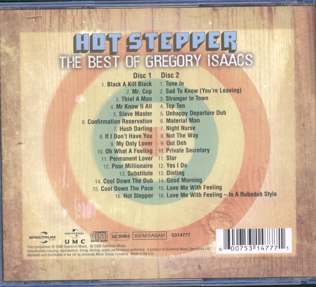 Gregory Isaacs - Hot Stepper - The Best Of Gregory Isaacs - Double Cd
