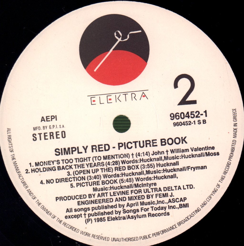 Simply Red - Picture Book - Lp