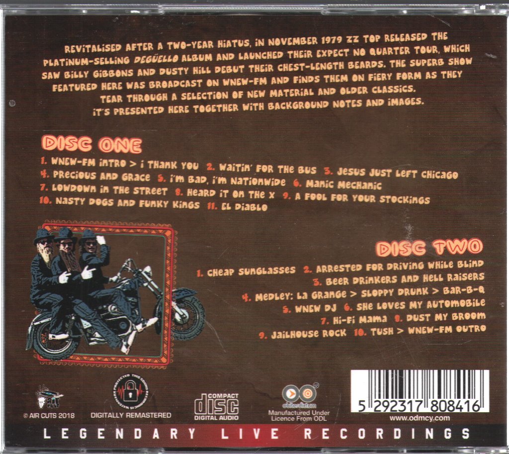 ZZ Top - El Diablo (Live New Jersey 1980) - Double Cd