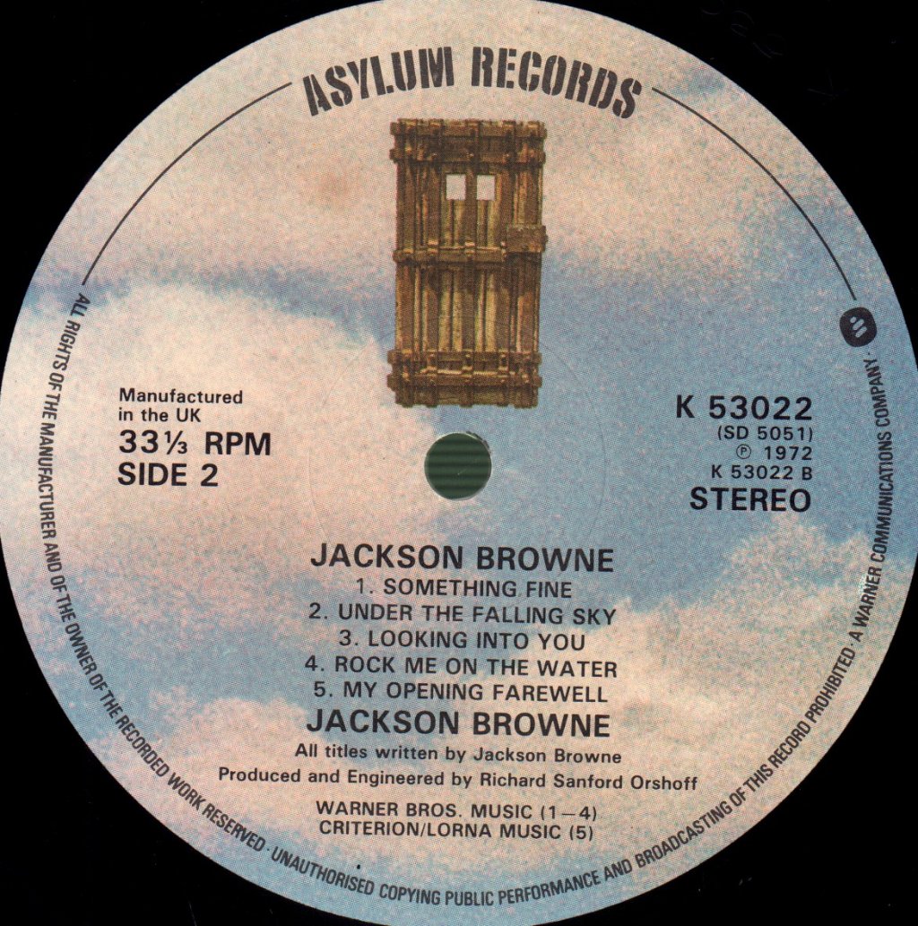 Jackson Browne - Saturate Before Using - Lp