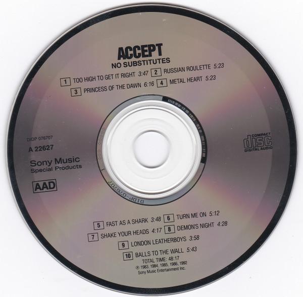 Accept - No Substitutes - Cd