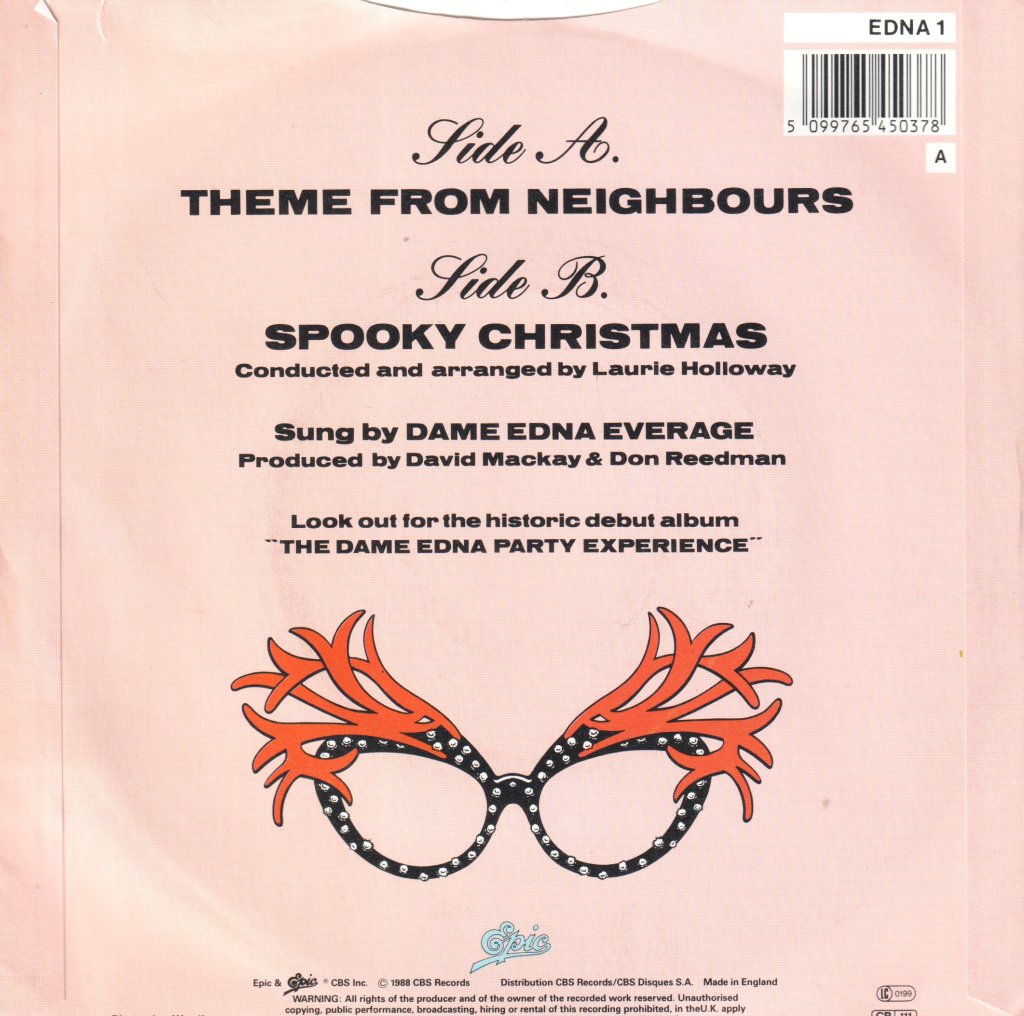 Dame Edna - Theme From Neighbours - 7 Inch