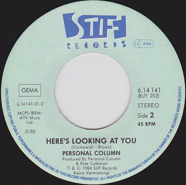 Personal Column - Strictly Confidential - 7 Inch