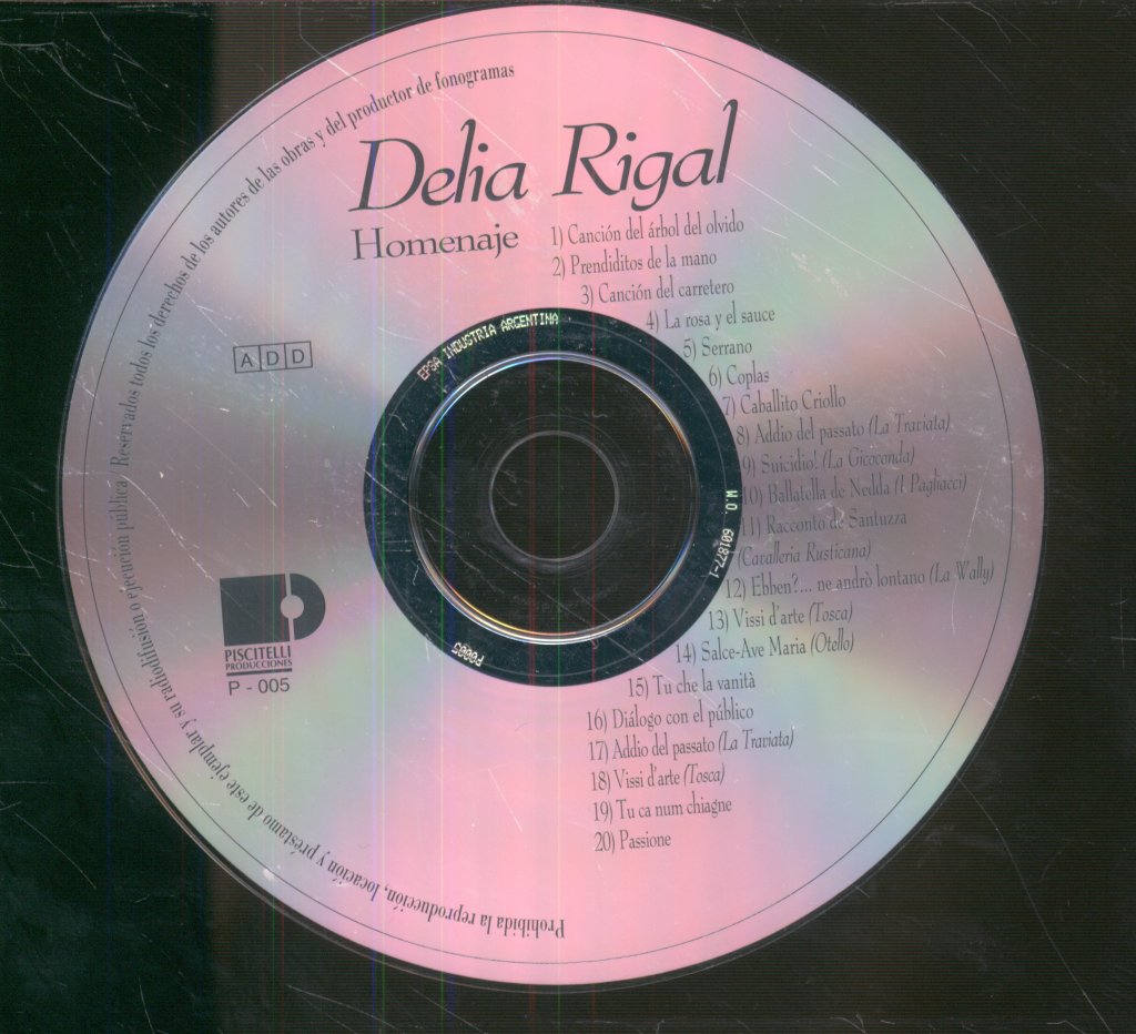 Delia Rigal - Homenaje - Cd