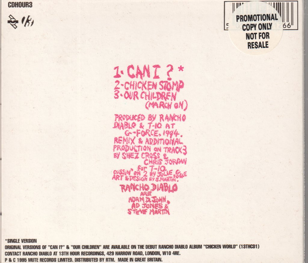 Rancho Diablo - Can I ? - Cd