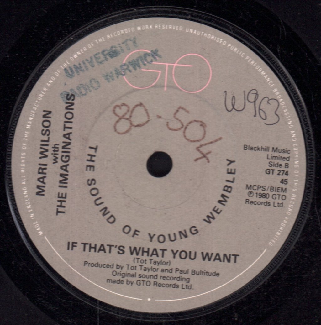 Mari Wilson With The Imaginations - Love Man - 7 Inch