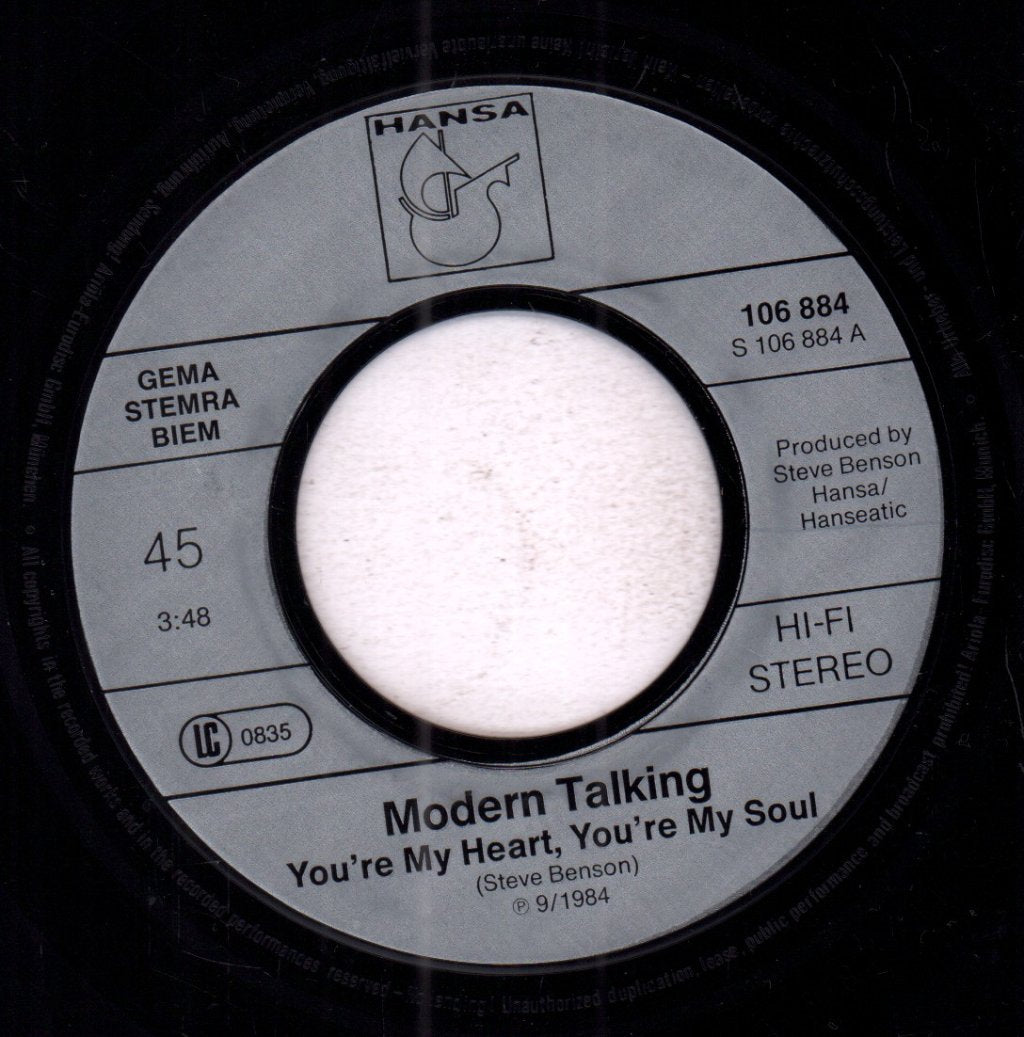Modern Talking - You're My Heart You're My Soul - 7 Inch