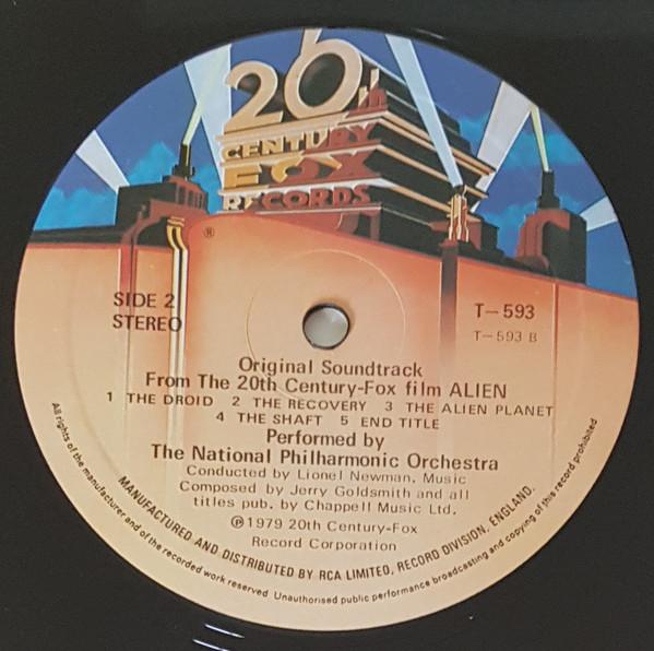 Jerry Goldsmith - Alien Original Soundtrack From The Twentieth Century-Fox Film - Lp