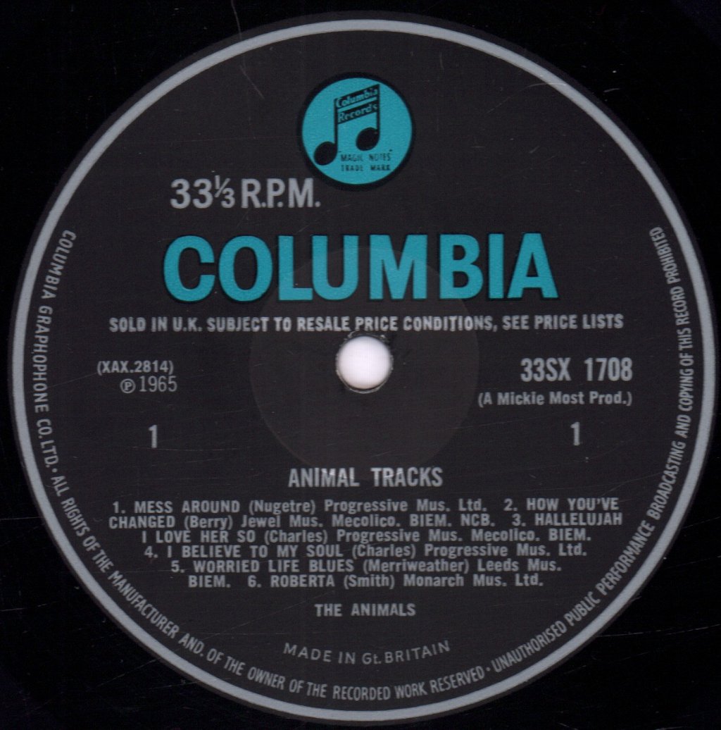Animals - Animal Tracks - Lp