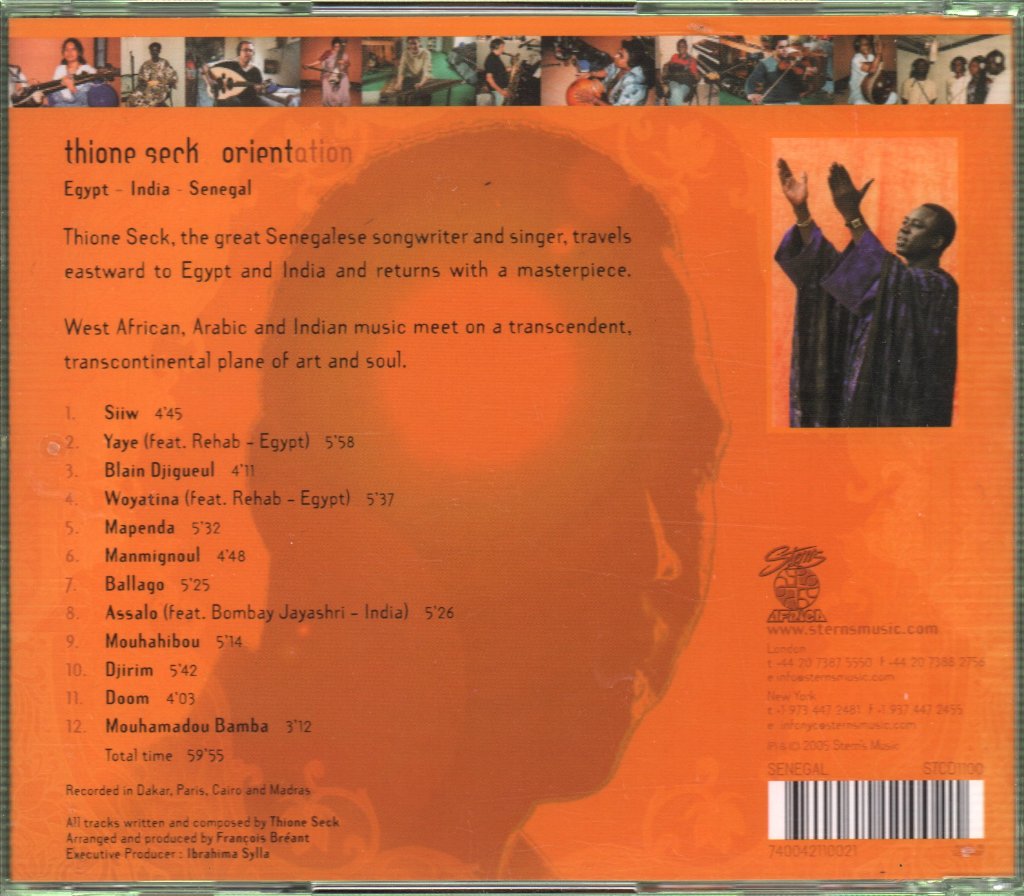 Thione Seck - Orientation : Egypt - India - Senegal - Cd