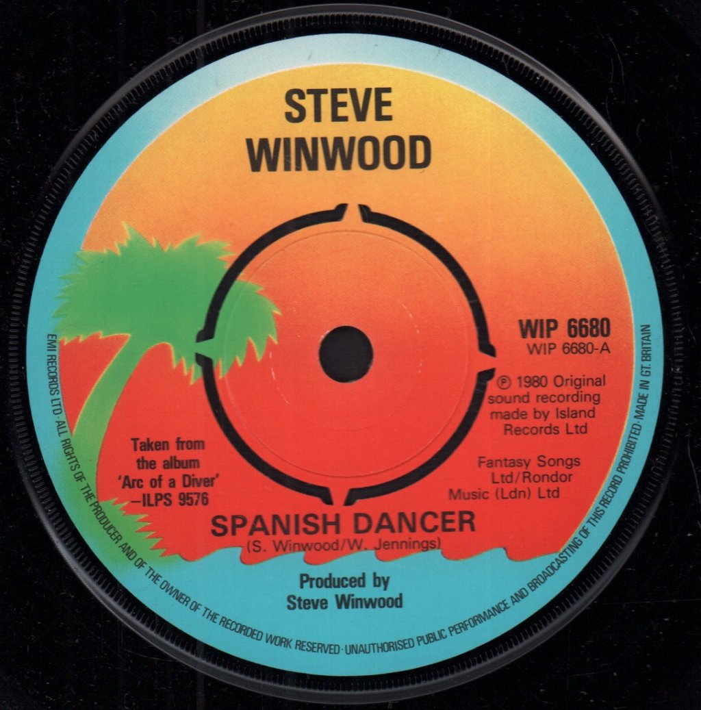 Steve Winwood - Spanish Dancer - 7 Inch