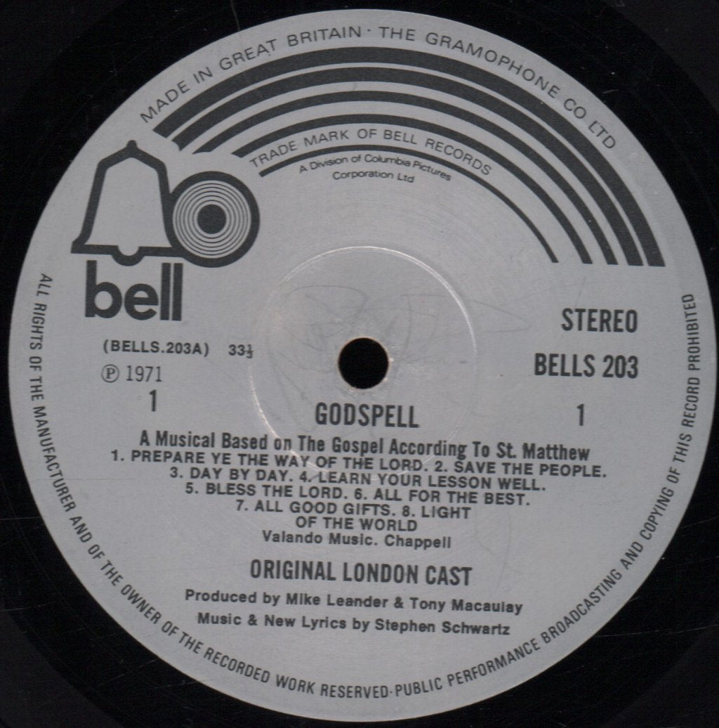 Godspell - London Cast Recording - Lp