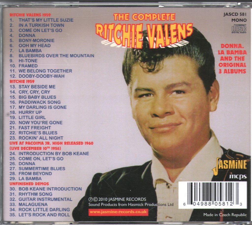 Ritchie Valens - Tghe Complete Ritchie Valens - Cd
