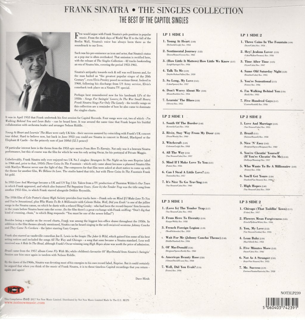 Frank Sinatra - Singles Collection: The Best Of The Capitol Years - Triple Lp