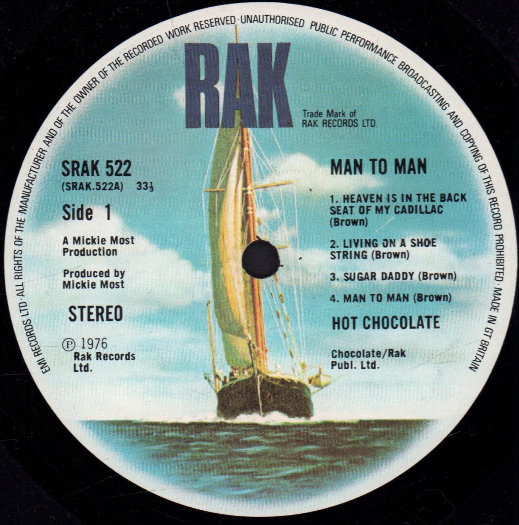 Hot Chocolate - Man To Man - Lp