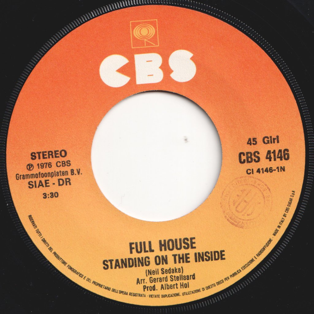 Full House - Standing On The Inside - 7 Inch