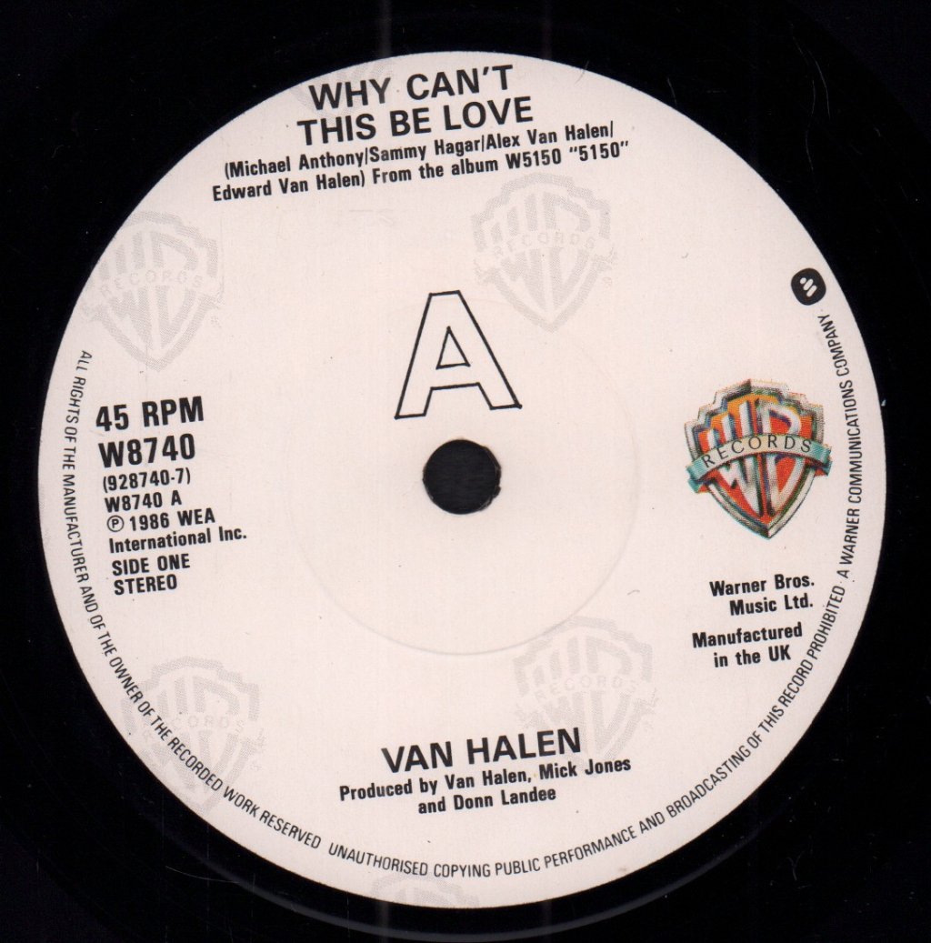 Van Halen - Why Can't This Be Love - 7 Inch