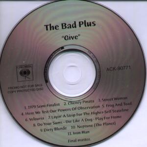 Bad Plus - Give - Cd