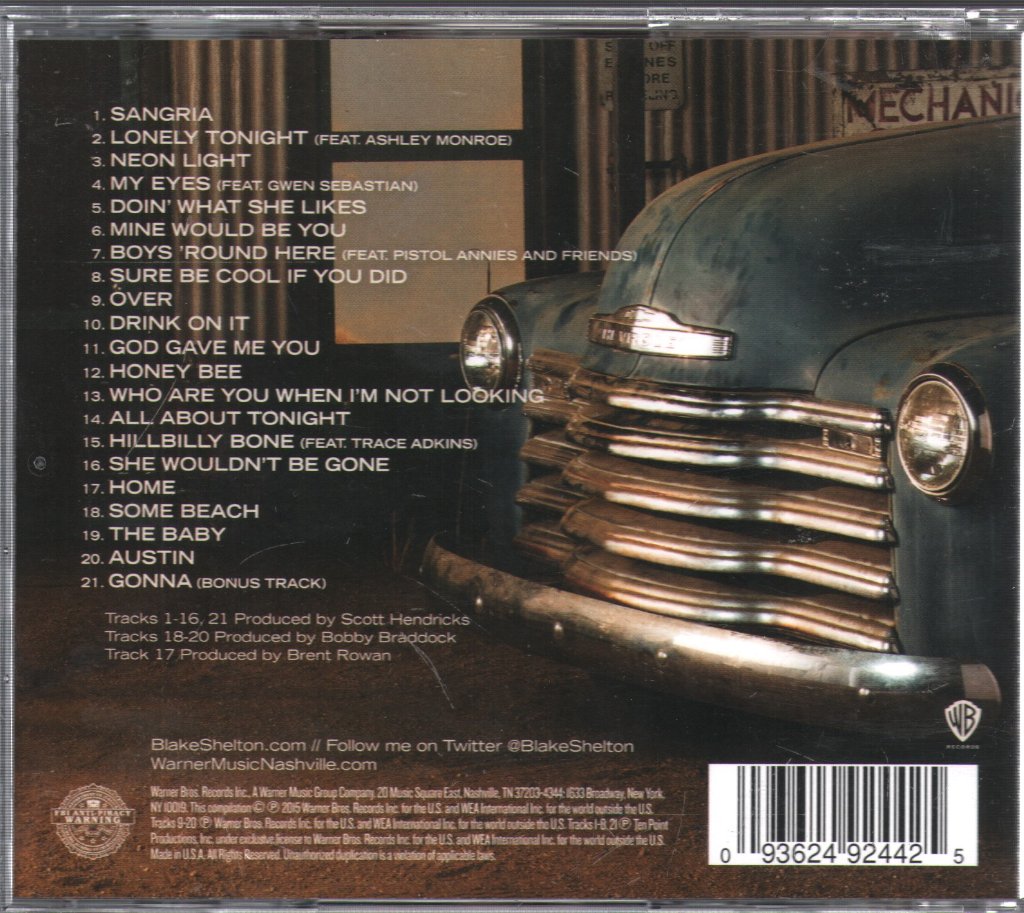 Blake Shelton - Reloaded: 20 #1 Hits - Cd