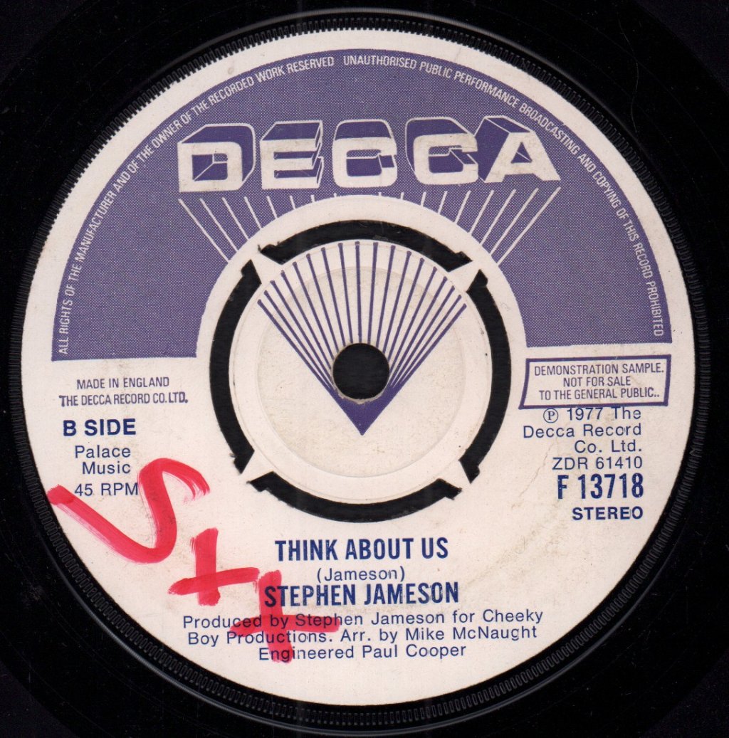 Stephen Jameson - Nothing Without Your Love - 7 Inch