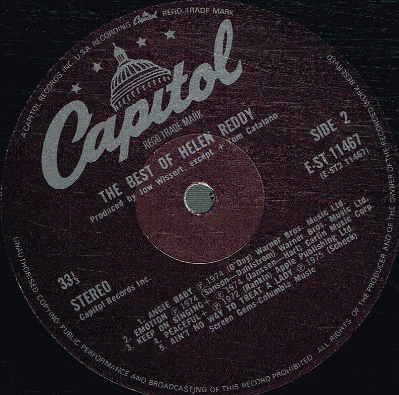 Helen Reddy - Best Of - Lp