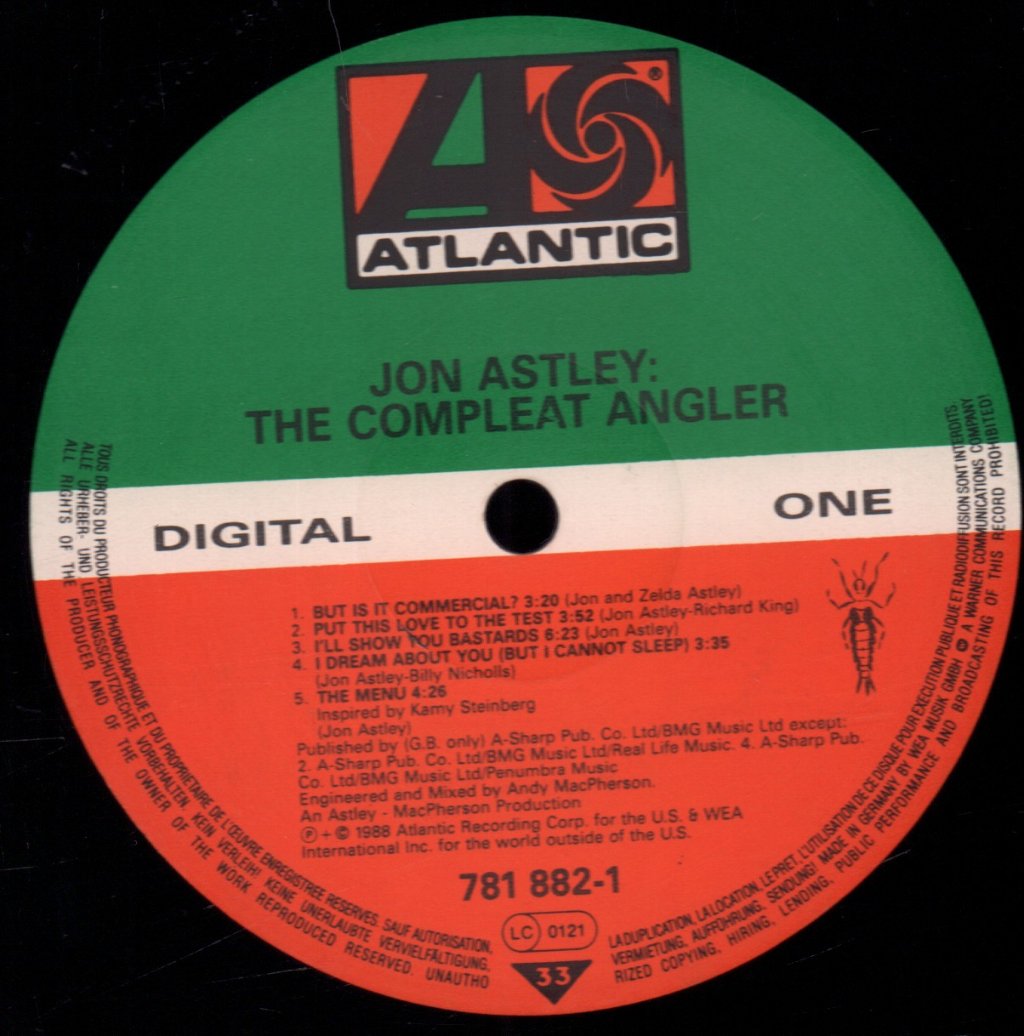 Jon Astley - Compleat Angler - Lp
