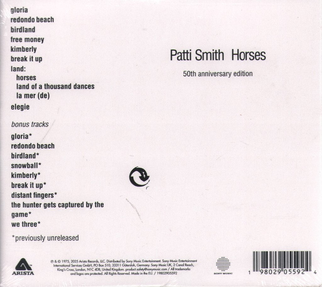 Patti Smith - Horses - Double Cd