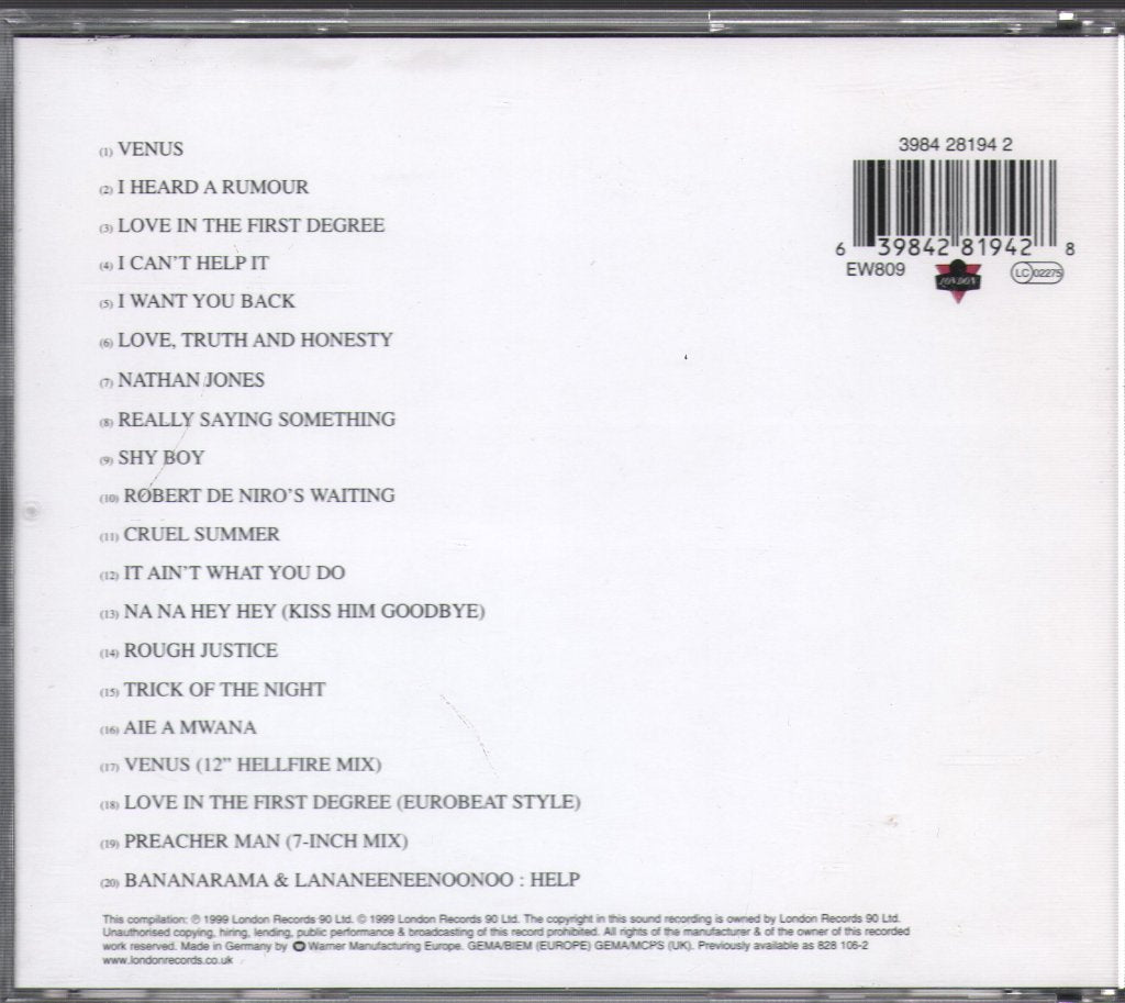 Bananarama - Greatest Hits Collection - Cd