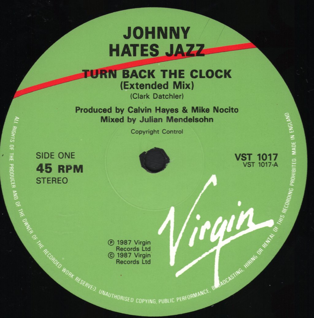 Johnny Hates Jazz - Turn Back The Clock - 12 Inch