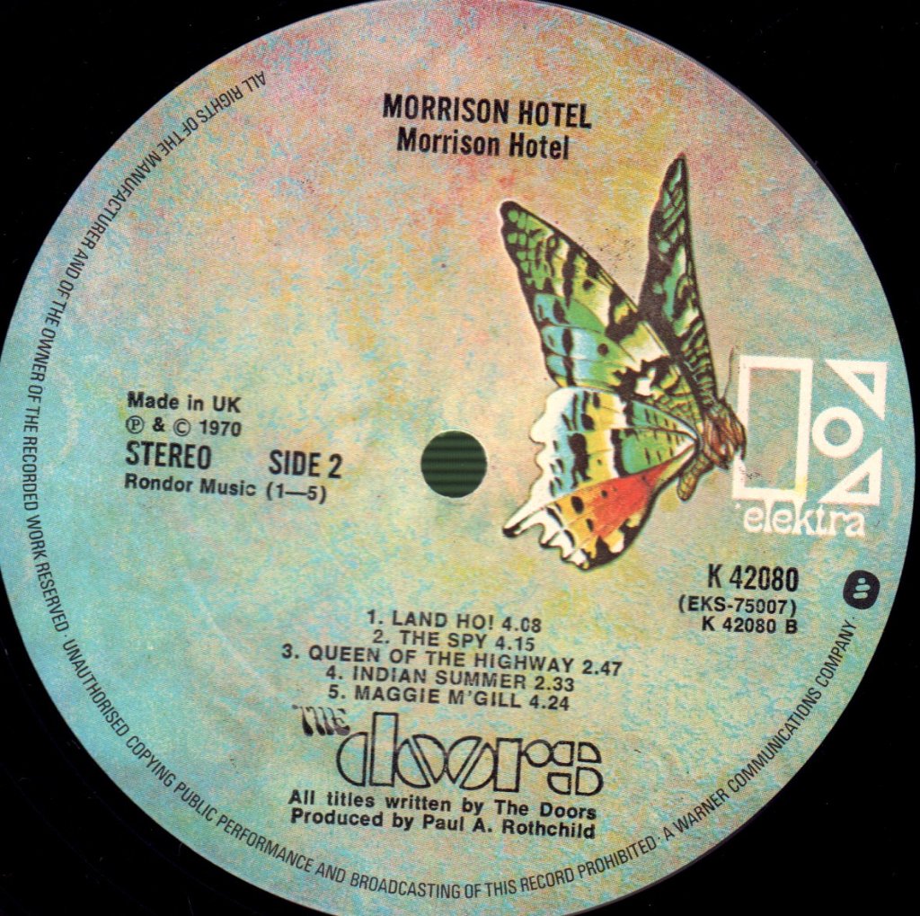 Doors - Morrison Hotel - Lp