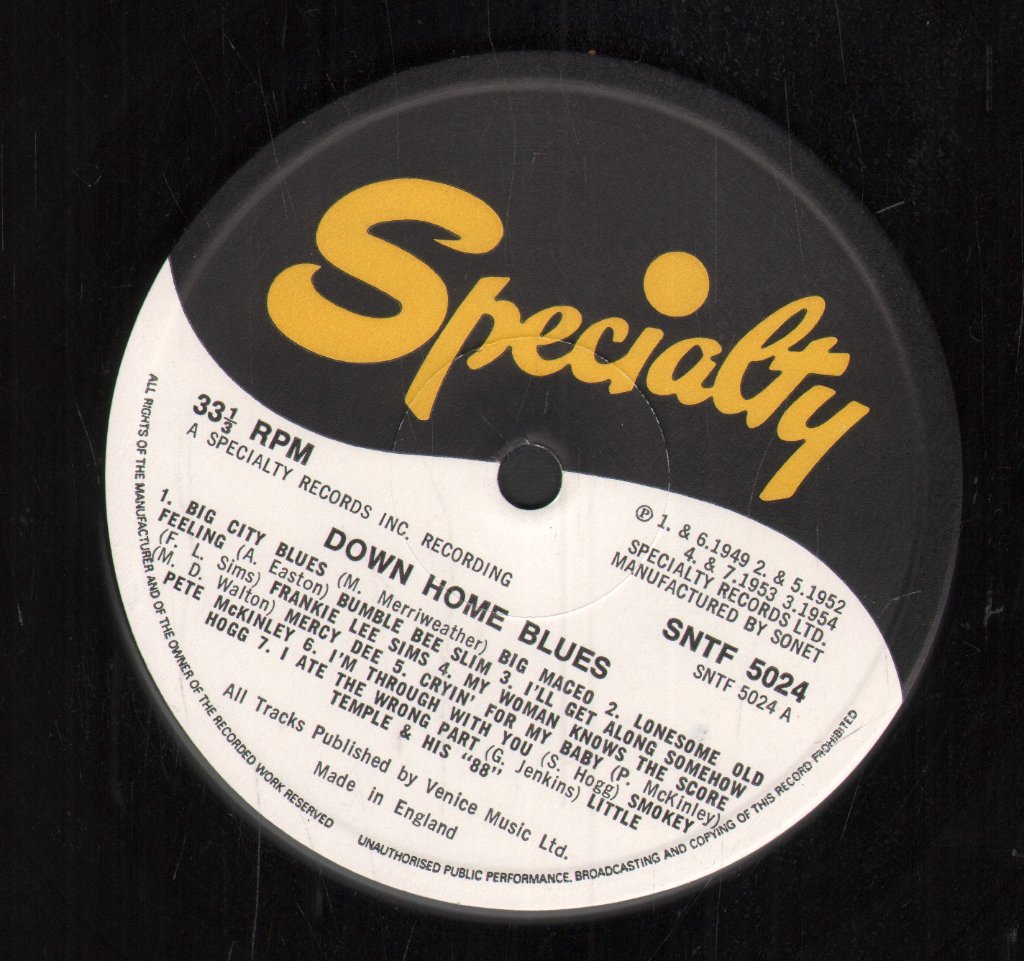 Various Artists - Down Home Blues - Lp