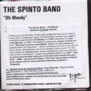Spinto Band - Oh Mandy - Cdr