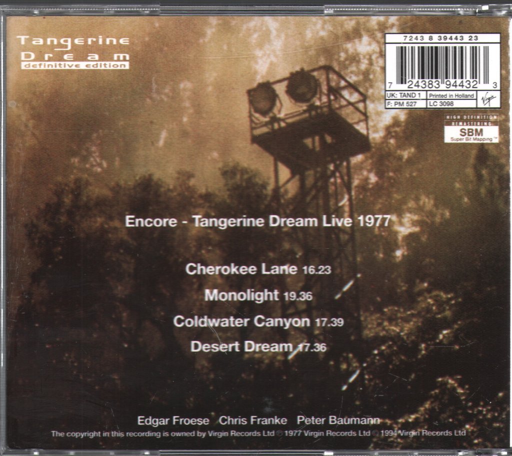 Tangerine Dream - Encore - Cd
