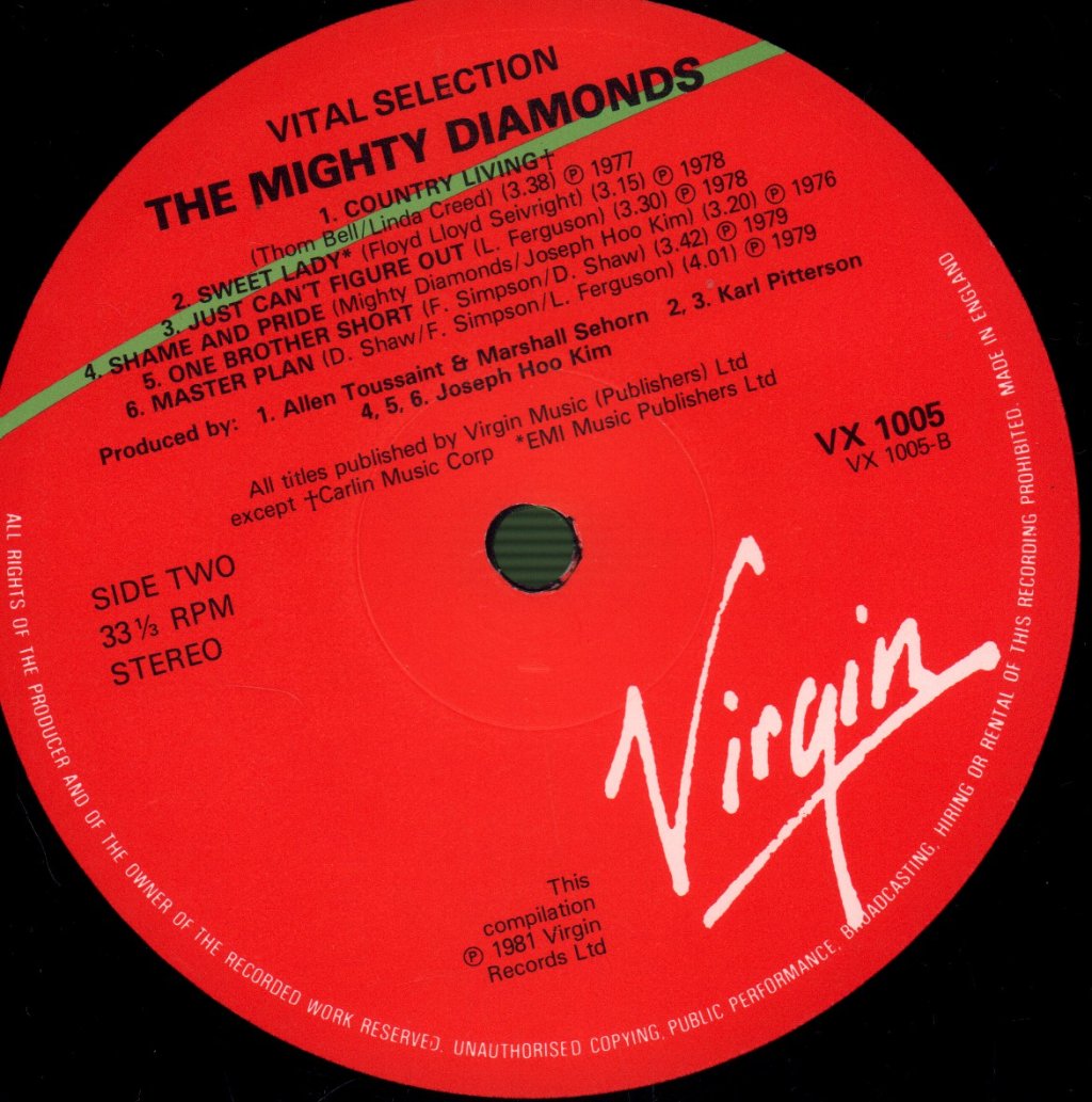 Mighty Diamonds - Vital Selection - Lp