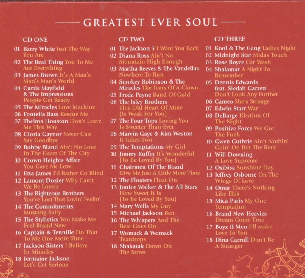 Various Artists - Greatest Ever Soul - Cd Set