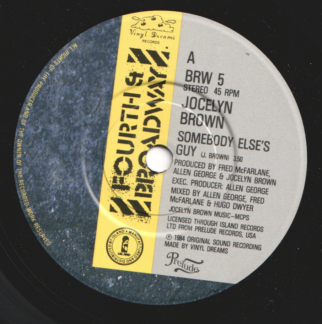 Jocelyn Brown - Somebody Else's Guy - 7 Inch