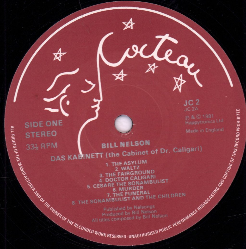 Bill Nelson - Das Kabinett - Lp