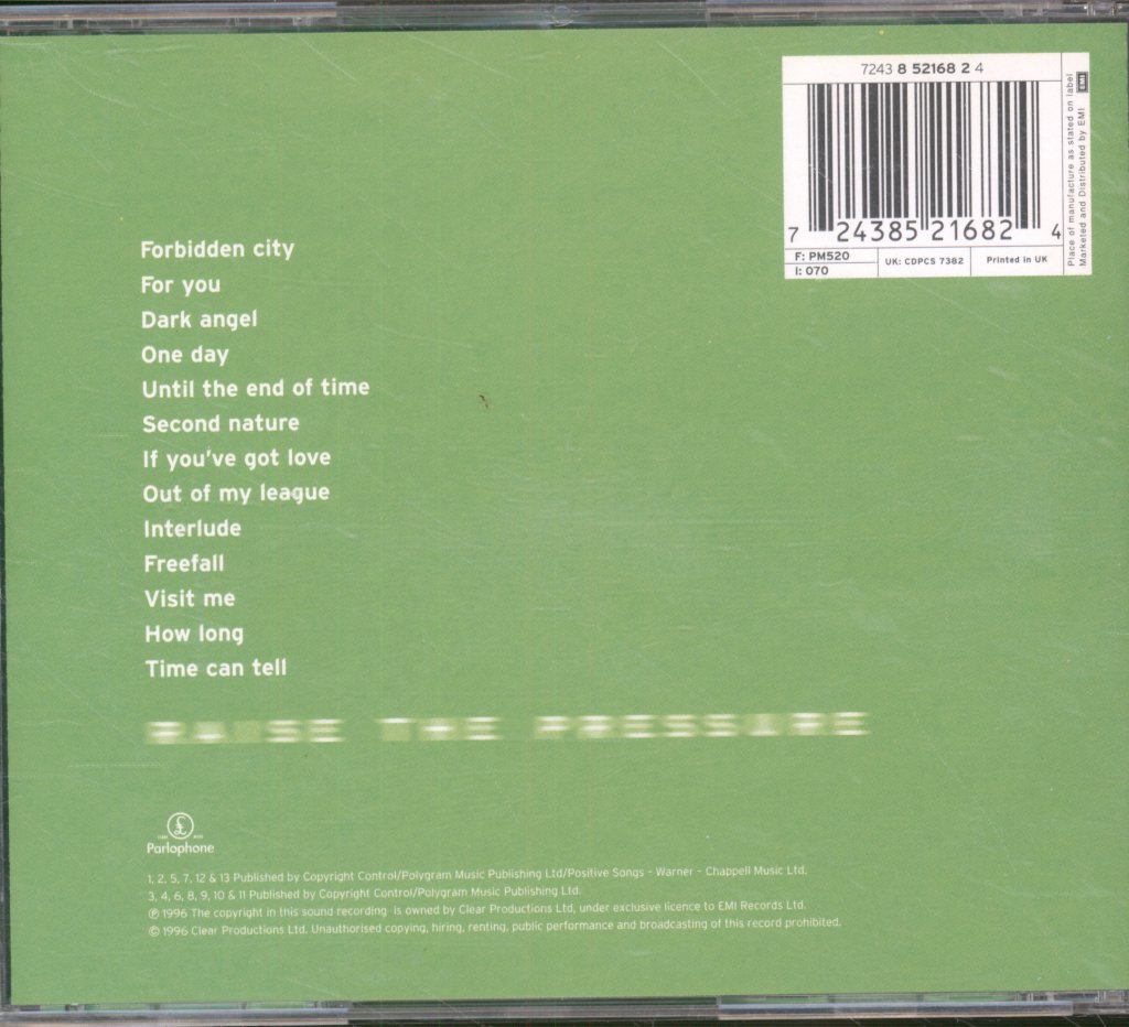 Electronic - Raise The Pressure - Cd