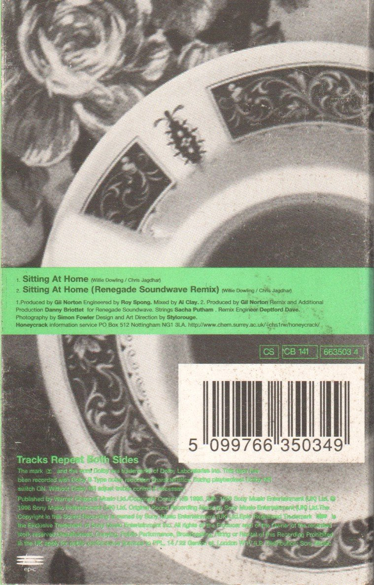 Honeycrack - Sitting At Home - Cassette