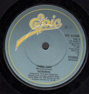 Overdrive (Synth Pop Group) - Tekno Talk - 7 Inch
