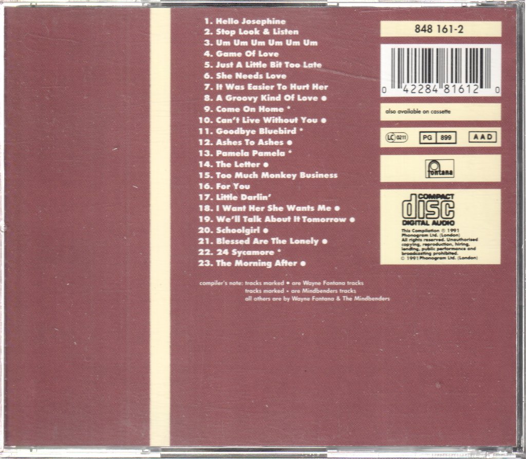 Wayne Fontana & The Mindbenders - Hit Single Anthology - Cd