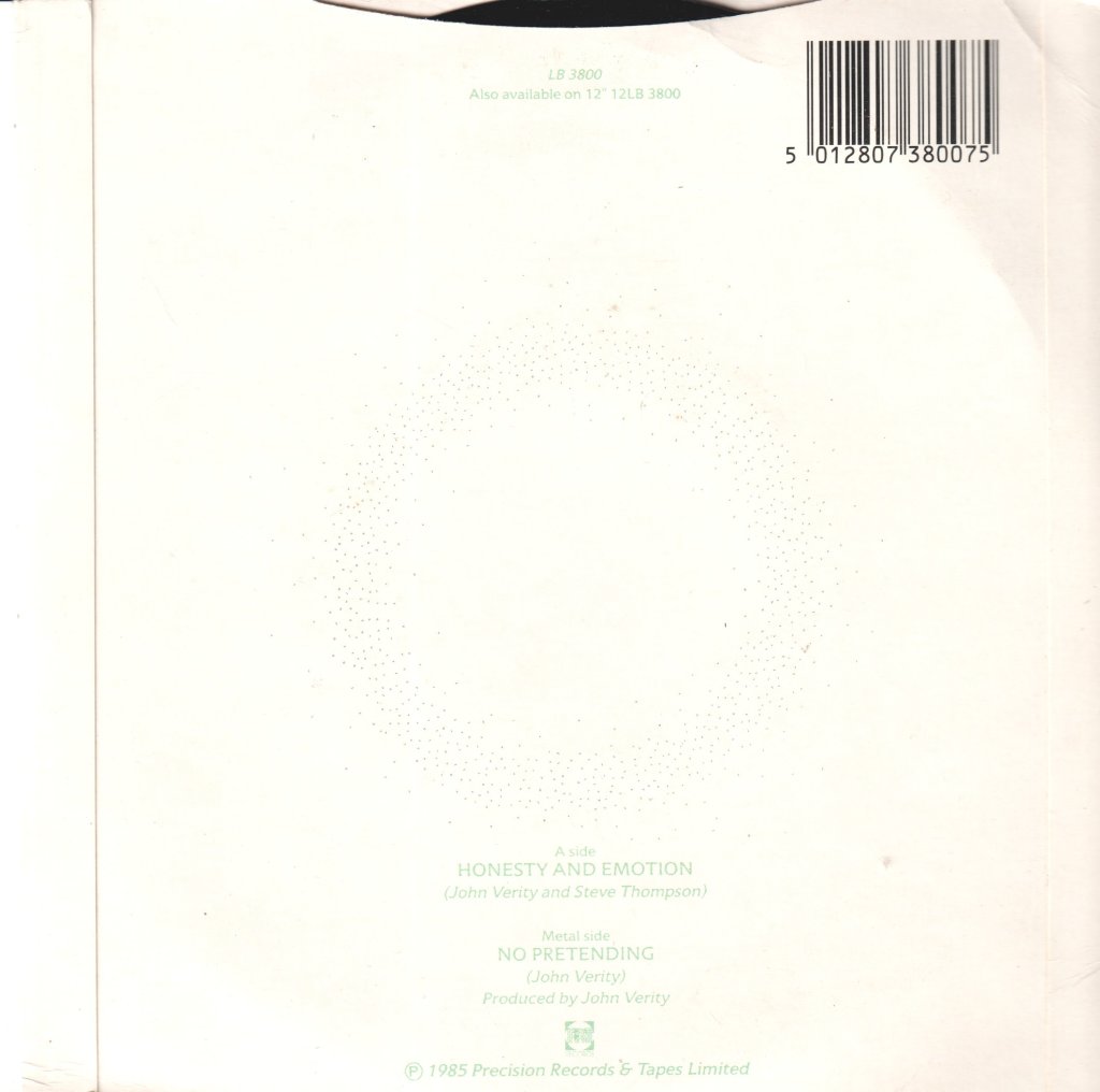 John Verity - Honesty And Emotion - 7 Inch