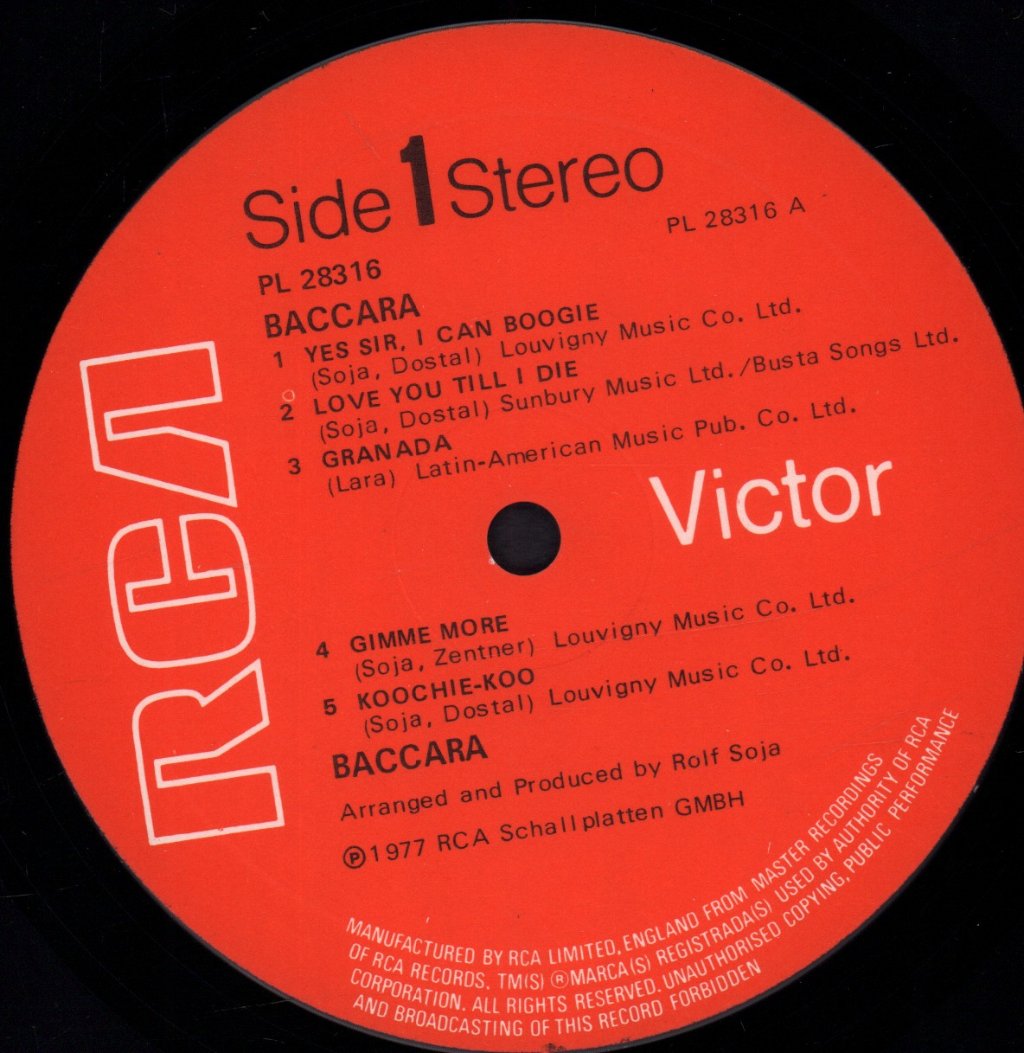 Baccara - Baccara - Lp
