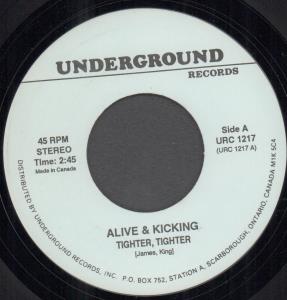 Alive And Kicking / Freddy Cannon And The Belmonts - Tighter Tighter/Let's Put The Fun Back In Rock N Roll - 7 Inch