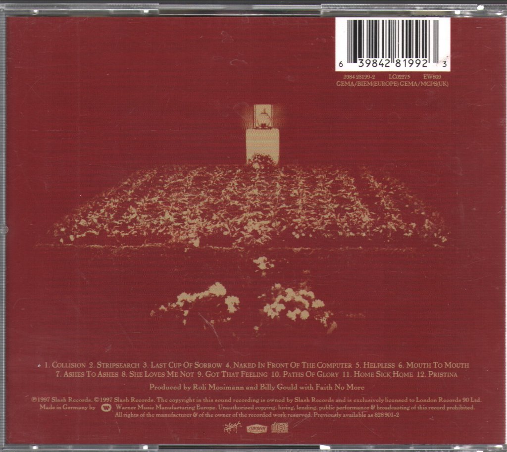 Faith No More - Album Of The Year - Cd