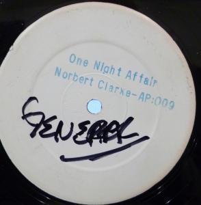 Norbert Clarke - One Night Affair - 12 Inch