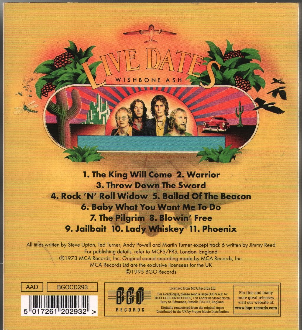 Wishbone Ash - Live Dates - Cd